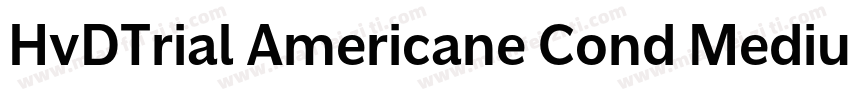 HvDTrial Americane Cond Medium字体转换